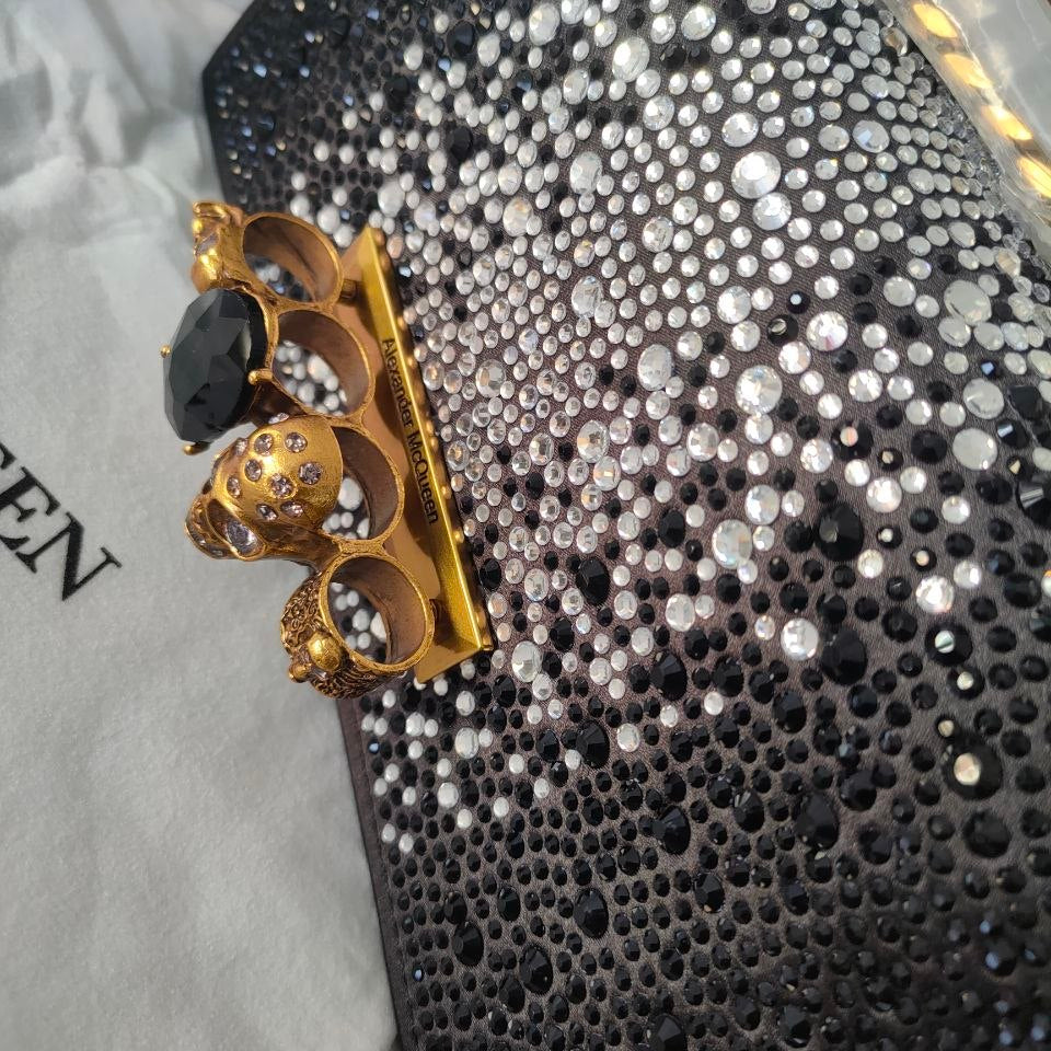 Alexander McQueen Crystal Skull Knuckle Duster Clutch