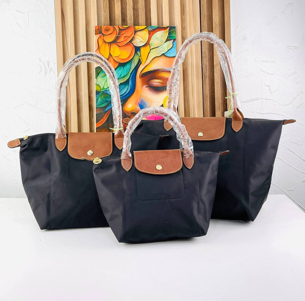 Longchamp Large Signature Nylon Tote Bag