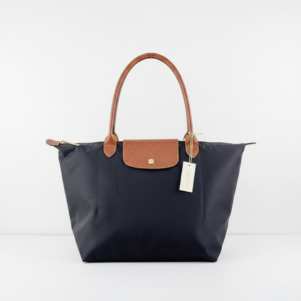Longchamp Large Signature Nylon Tote Bag