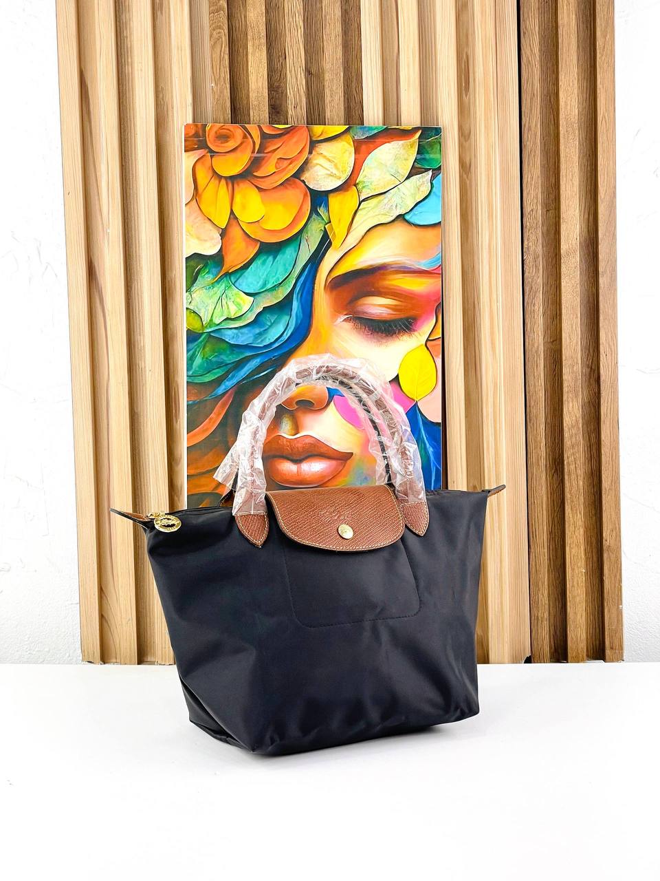 Longchamp Large Signature Nylon Tote Bag