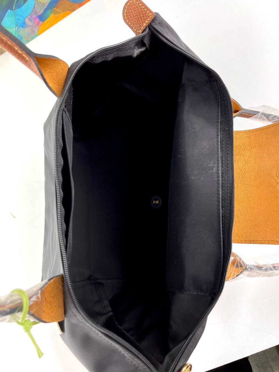 Longchamp Large Signature Nylon Tote Bag