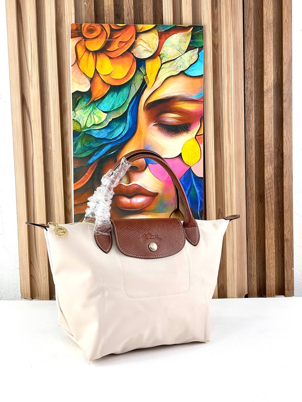 Longchamp Large Signature Nylon Tote Bag