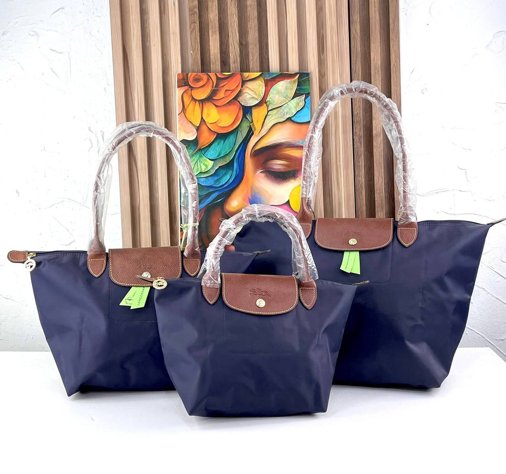 Longchamp Large Signature Nylon Tote Bag