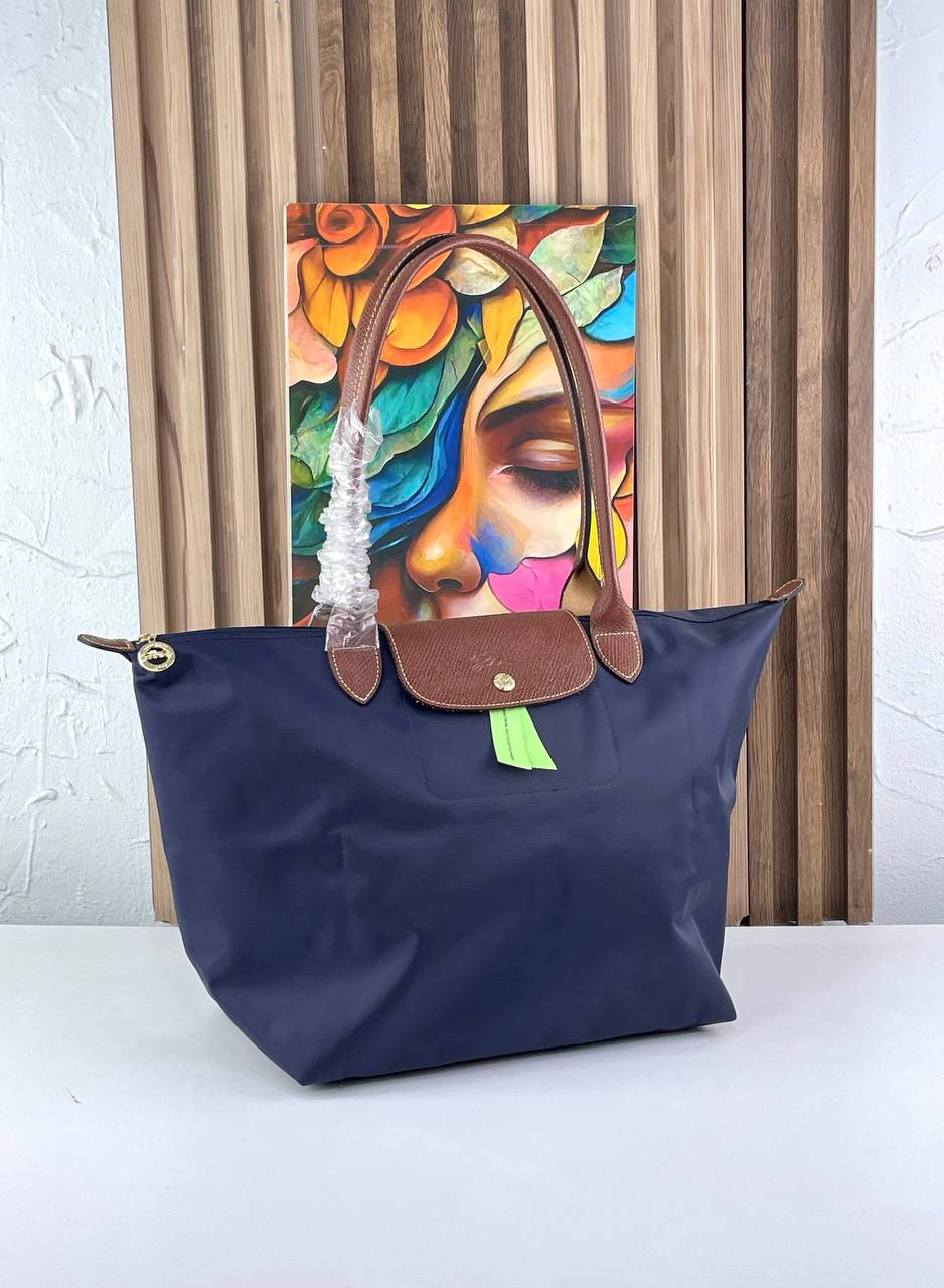 Longchamp Large Signature Nylon Tote Bag