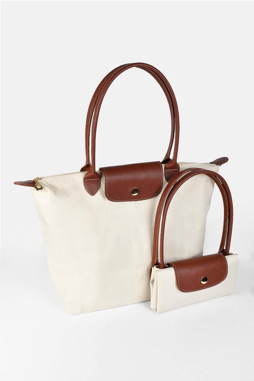 Longchamp Large Signature Nylon Tote Bag