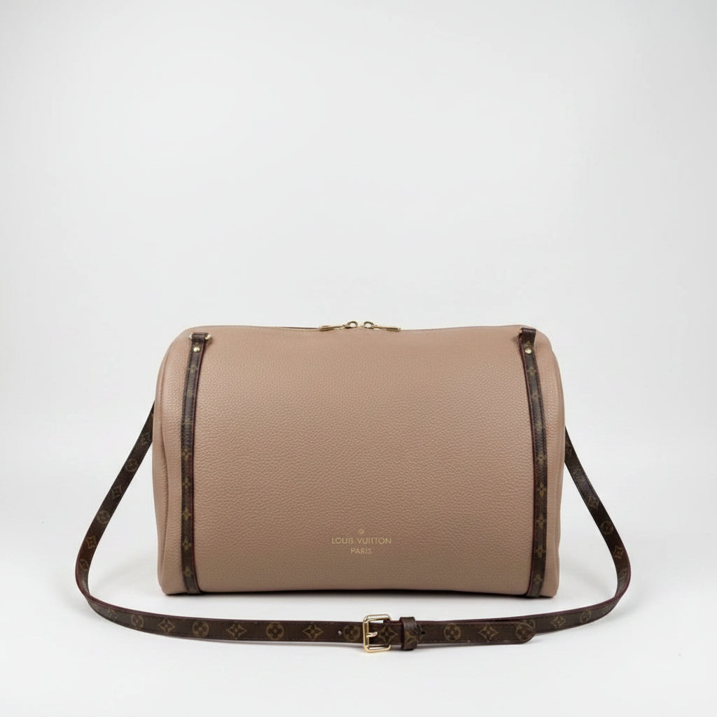 Louis Vuitton Monogram Trim Handbag in Taupe