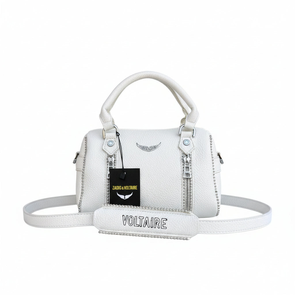 Zadig & Voltaire Studded Leather Effect Handbag