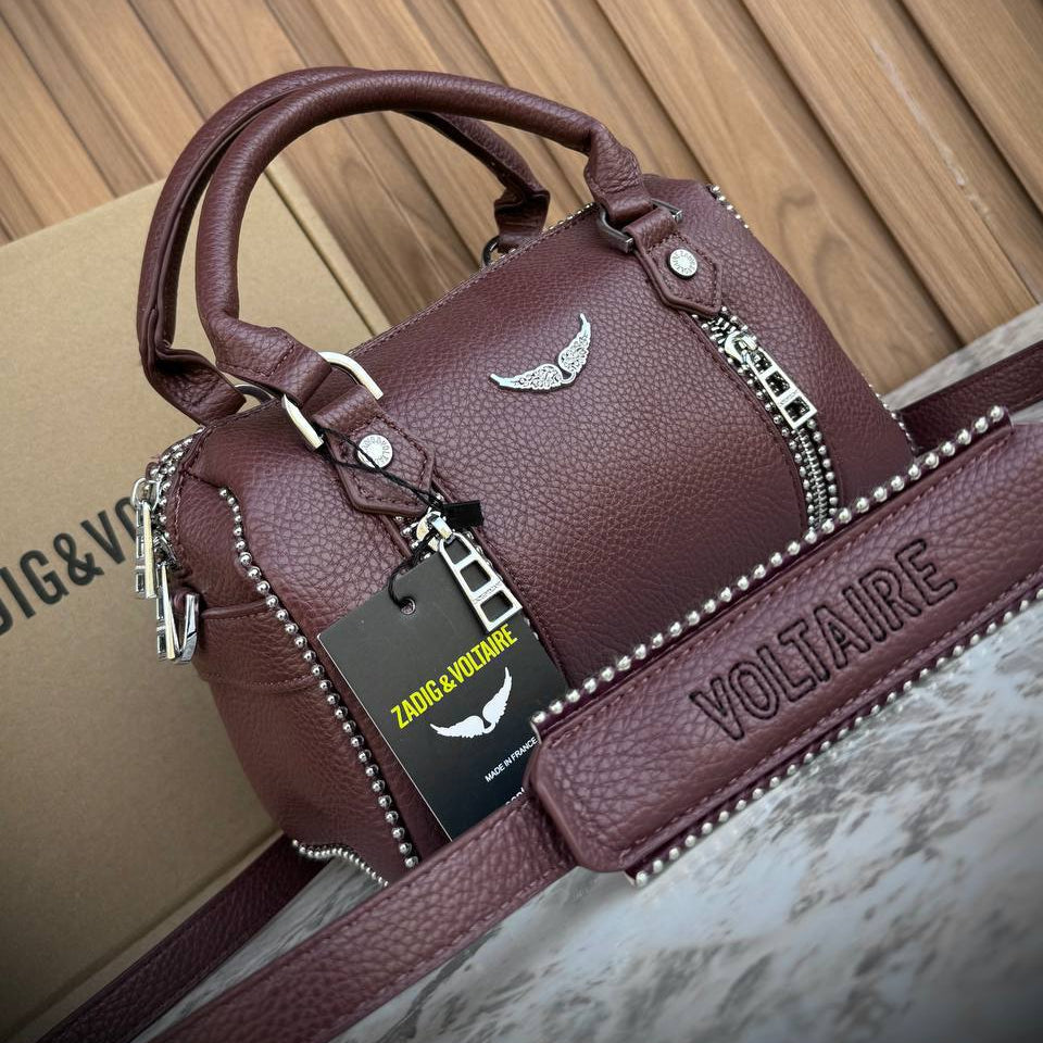 Zadig & Voltaire Studded Leather Effect Handbag