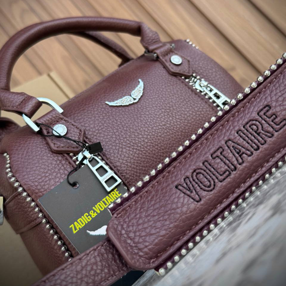 Zadig & Voltaire Studded Leather Effect Handbag