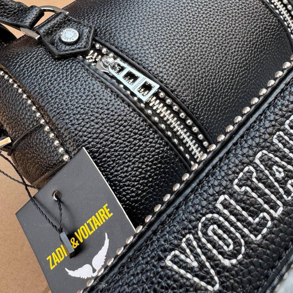 Zadig & Voltaire Studded Leather Effect Handbag