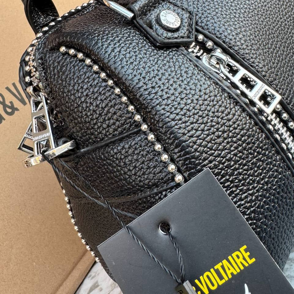 Zadig & Voltaire Studded Leather Effect Handbag
