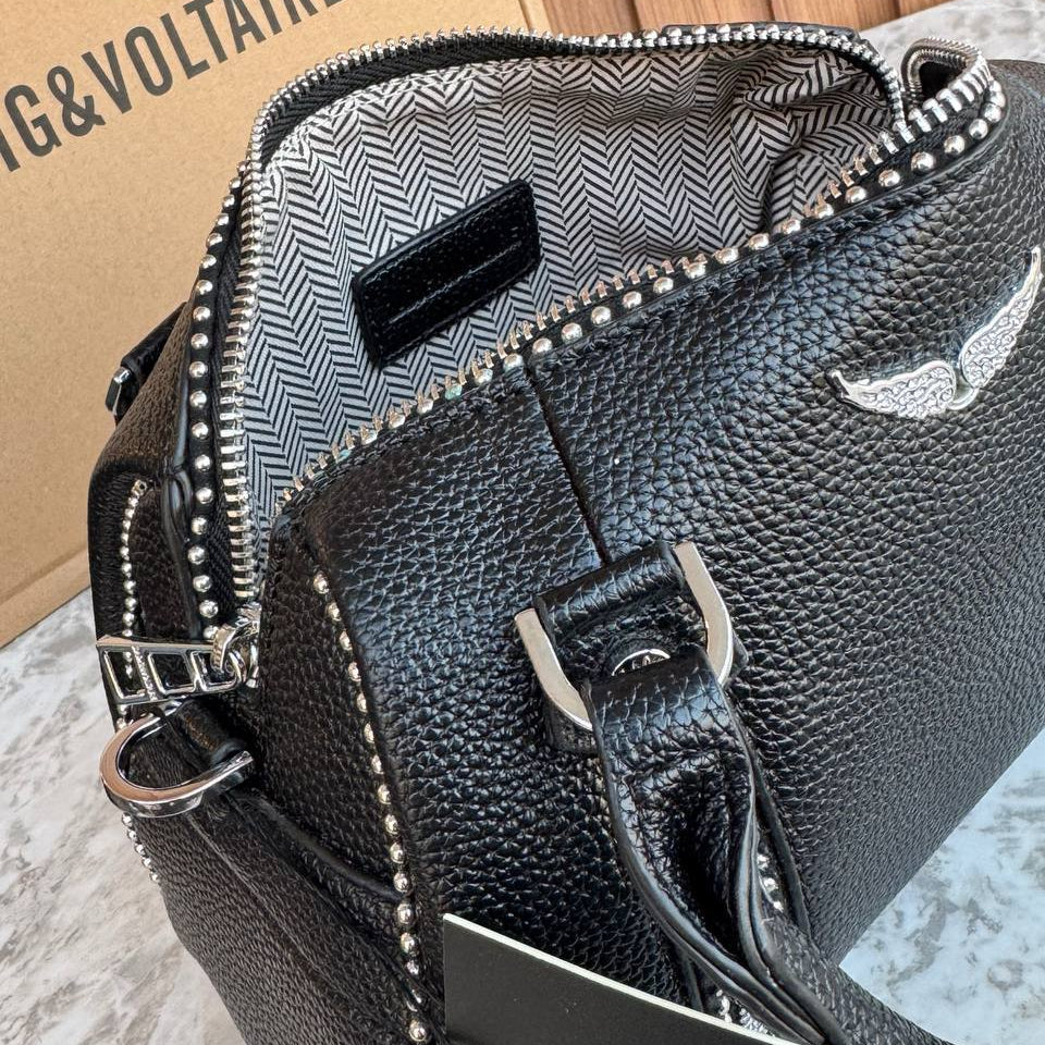 Zadig & Voltaire Studded Leather Effect Handbag