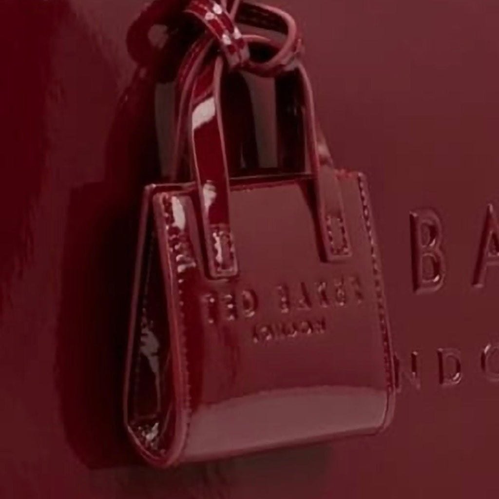 Ted Baker Mirror Patent Leather Tote with Mini Accessory