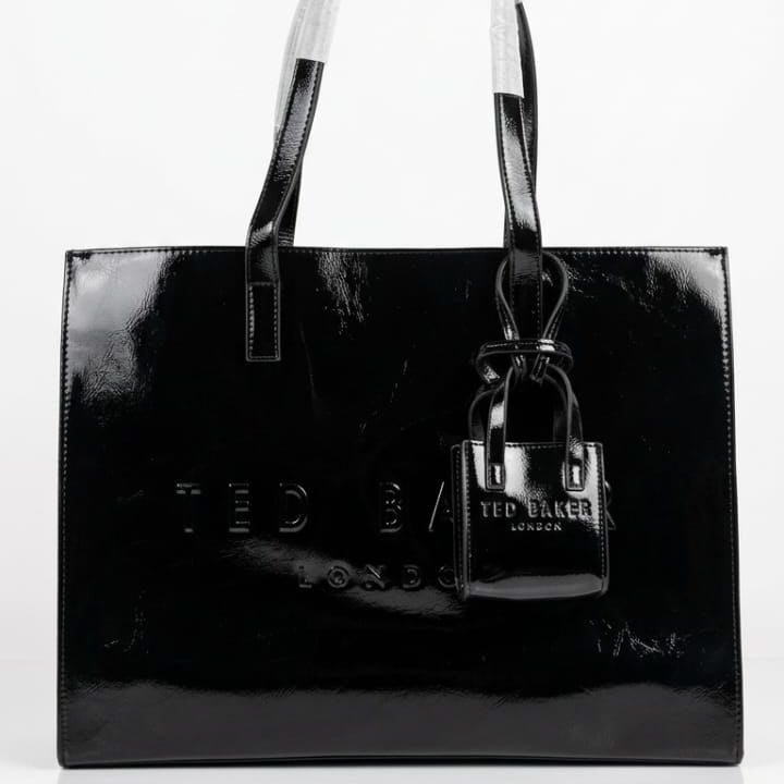 Ted Baker Mirror Patent Leather Tote with Mini Accessory