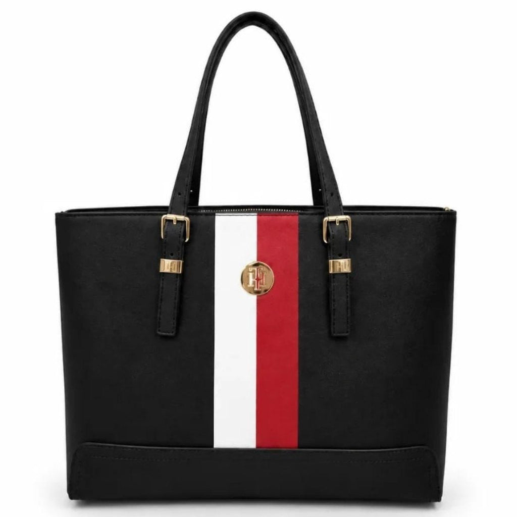 Tommy Hilfiger Signature Stripe Tote with Crossbody Strap