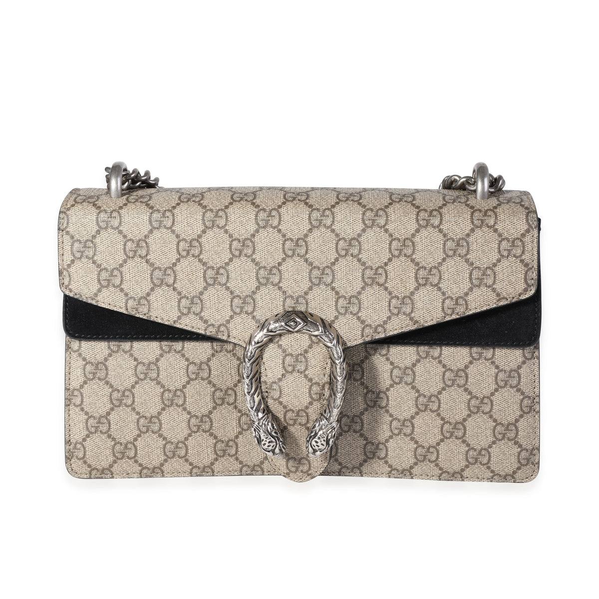 Gucci Dionysus GG Supreme Canvas Shoulder Bag with Tiger Closure