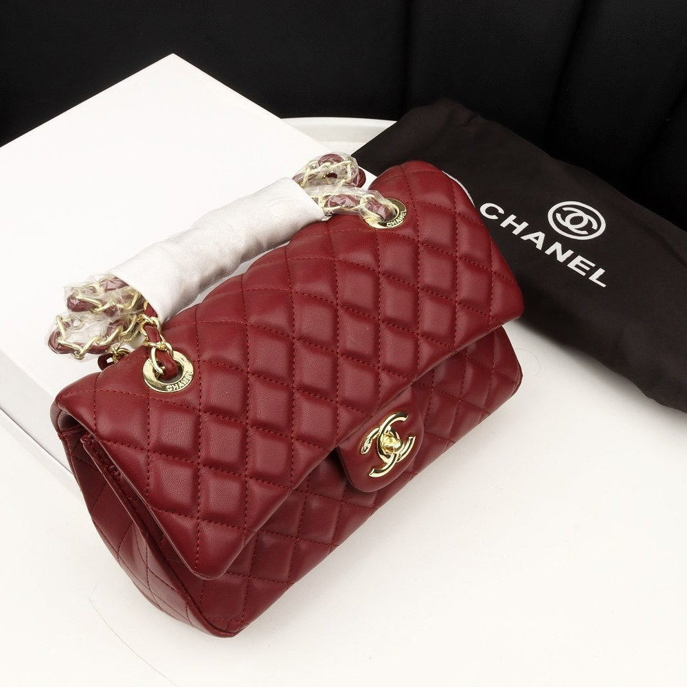 Chanel Quilted Mirror Bag in Classic Red