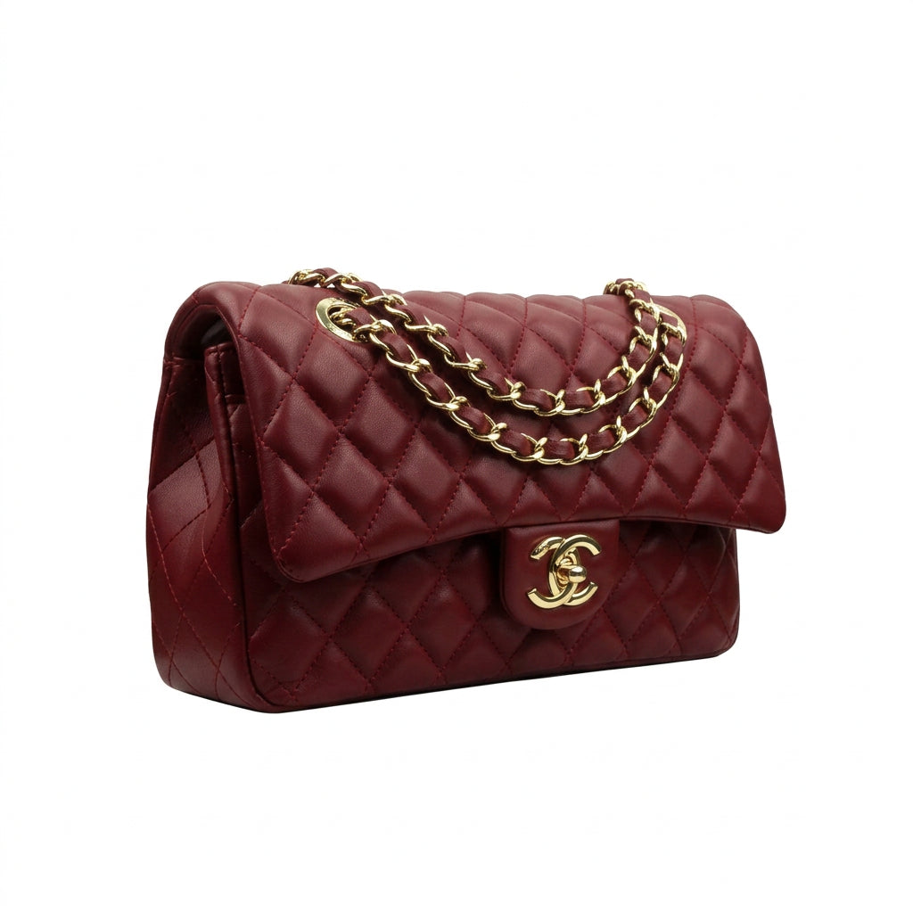 Chanel Quilted Mirror Bag in Classic Red