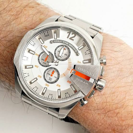 Diesel Only The Brave Stainless Steel Chronograph Watch