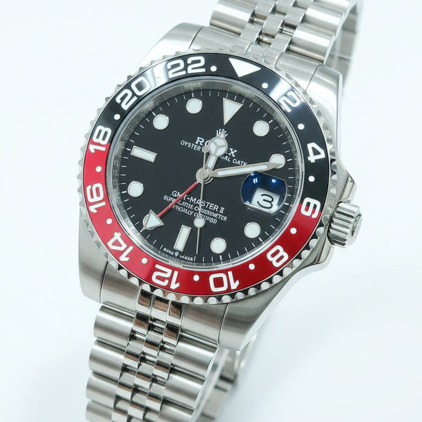 Rolex GMT-Master II "Coke" Jubilee Steel Watch ⌚🔴⚫