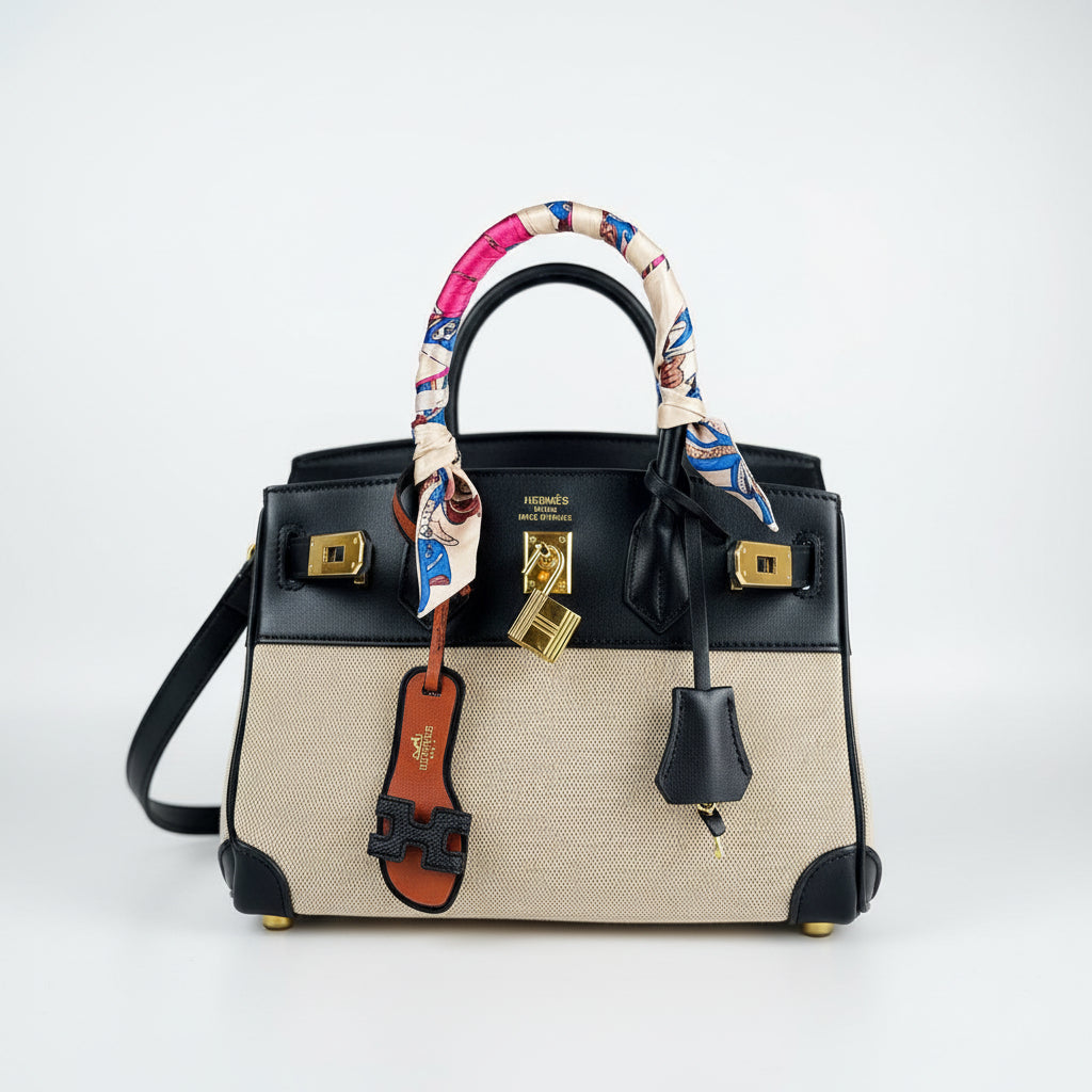 Hermès Birkin Cargo Handbag in Black Leather and Canvas 👜✨🎨