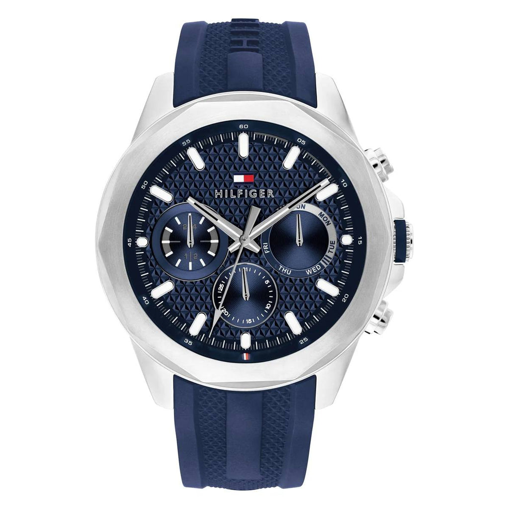 Tommy Hilfiger Blue & Silver Stainless Steel Watch ⌚💙