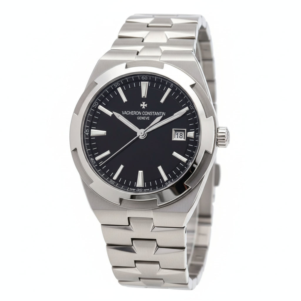Steel Symphony: Blue & Silver Men's Watch ⌚🔵✨