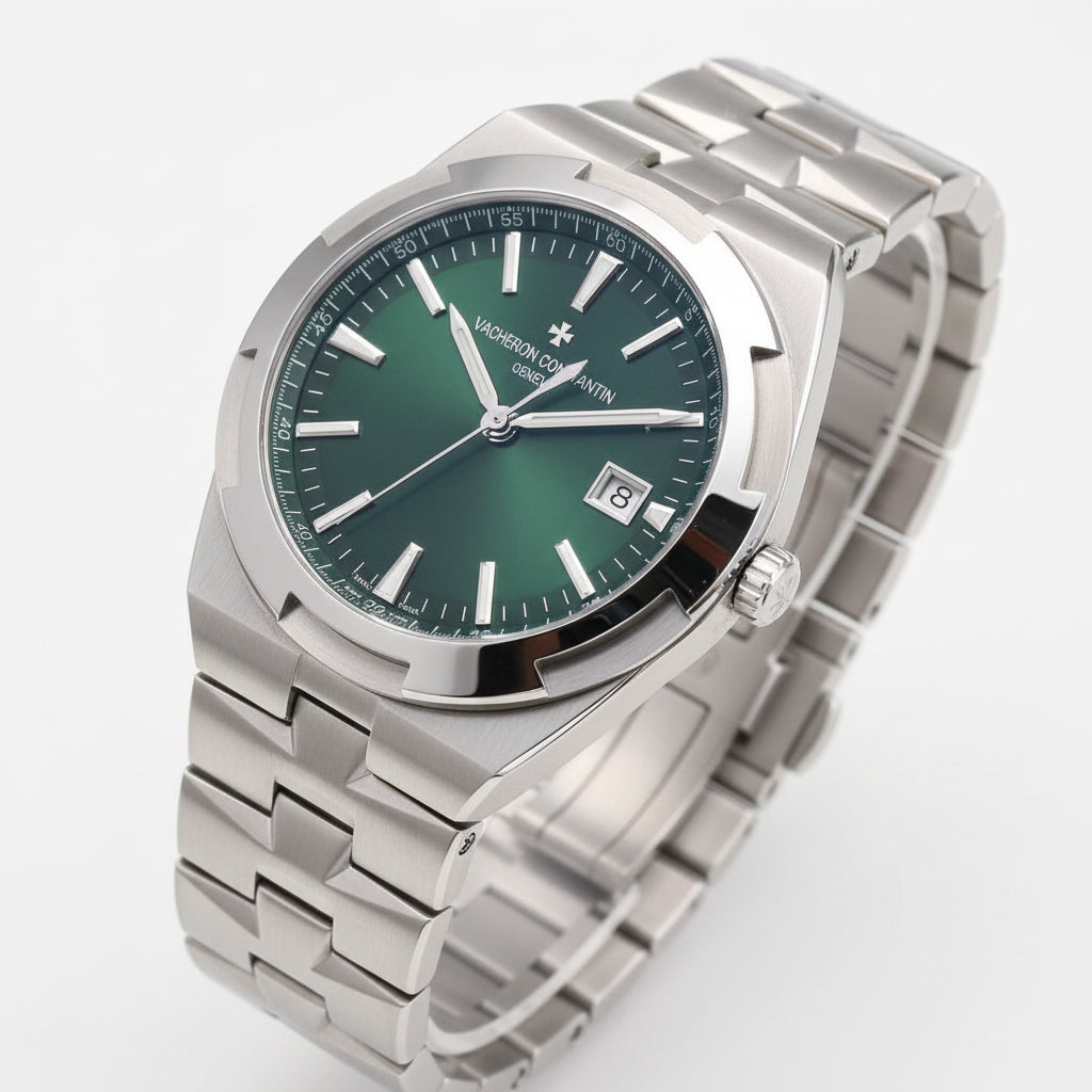 Steel Symphony: Blue & Silver Men's Watch ⌚🔵✨