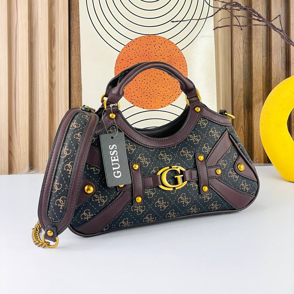GUESS Chic City Bag: Black & Brown 🖤👜🏙️