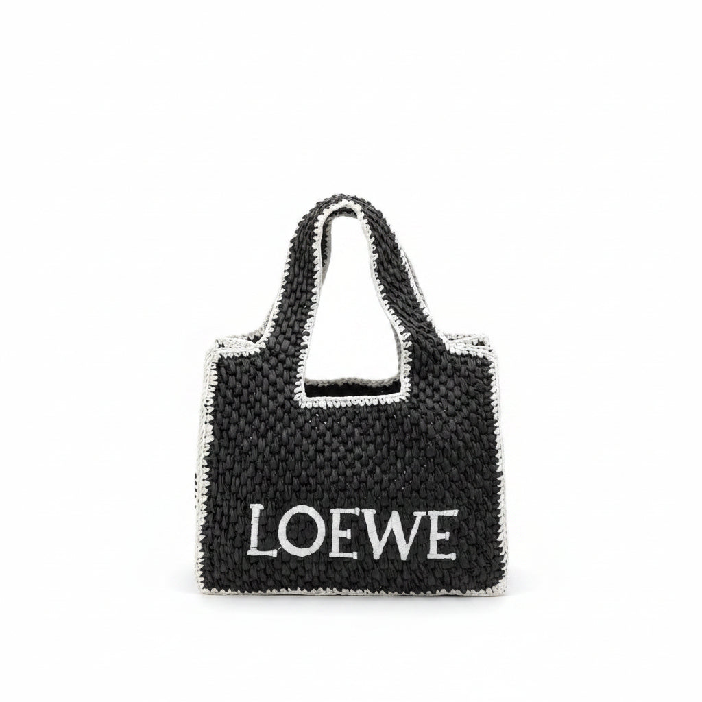 Loewe Black & Beige Structured Bag 👜🖤