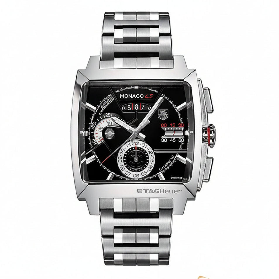 Silver Stainless Steel Men's Watch ⌚⚫⚪