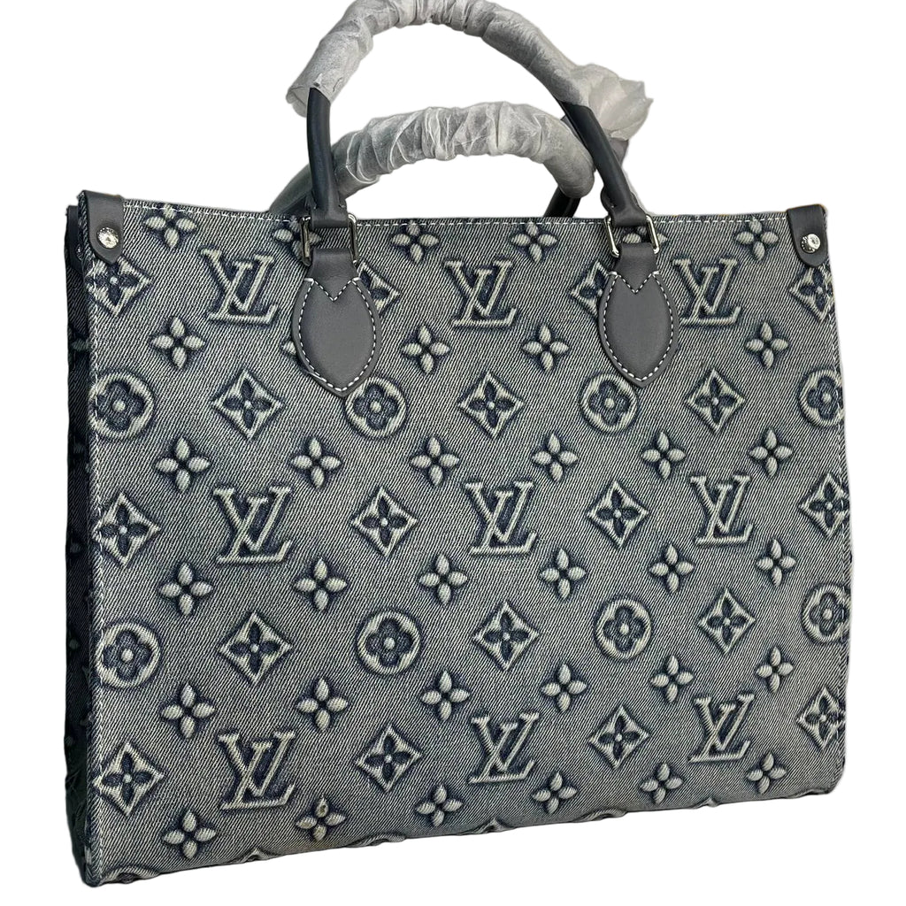 Louis Vuitton Onthego MM Monogram Denim Tote 👜💙✨