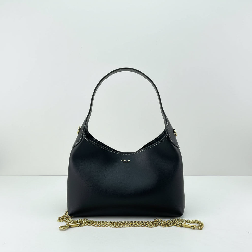 Coach Legacy Bag: Black & Brown Elegance 👜🖤🤎