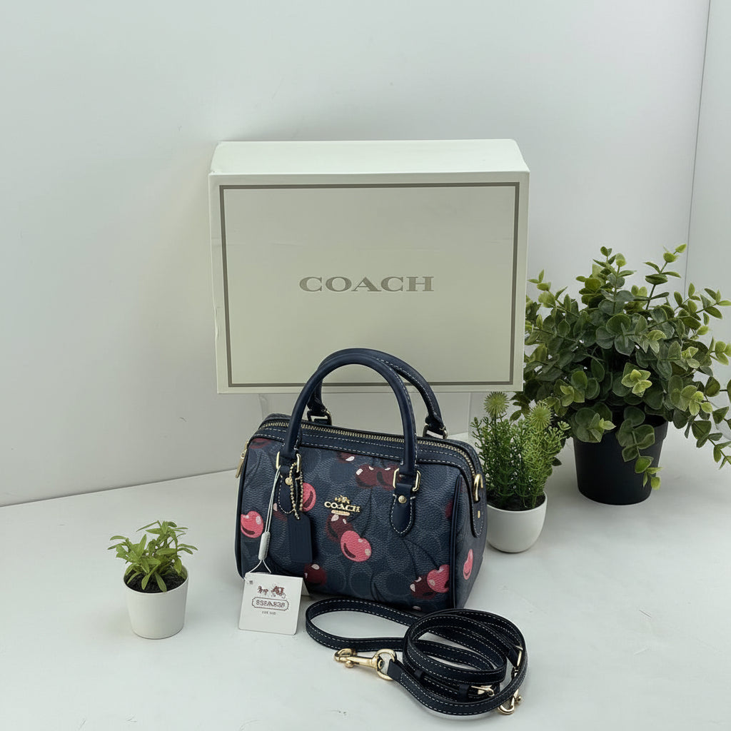 Coach Colorblock Bag 💙🤎❤️ Iconic Style