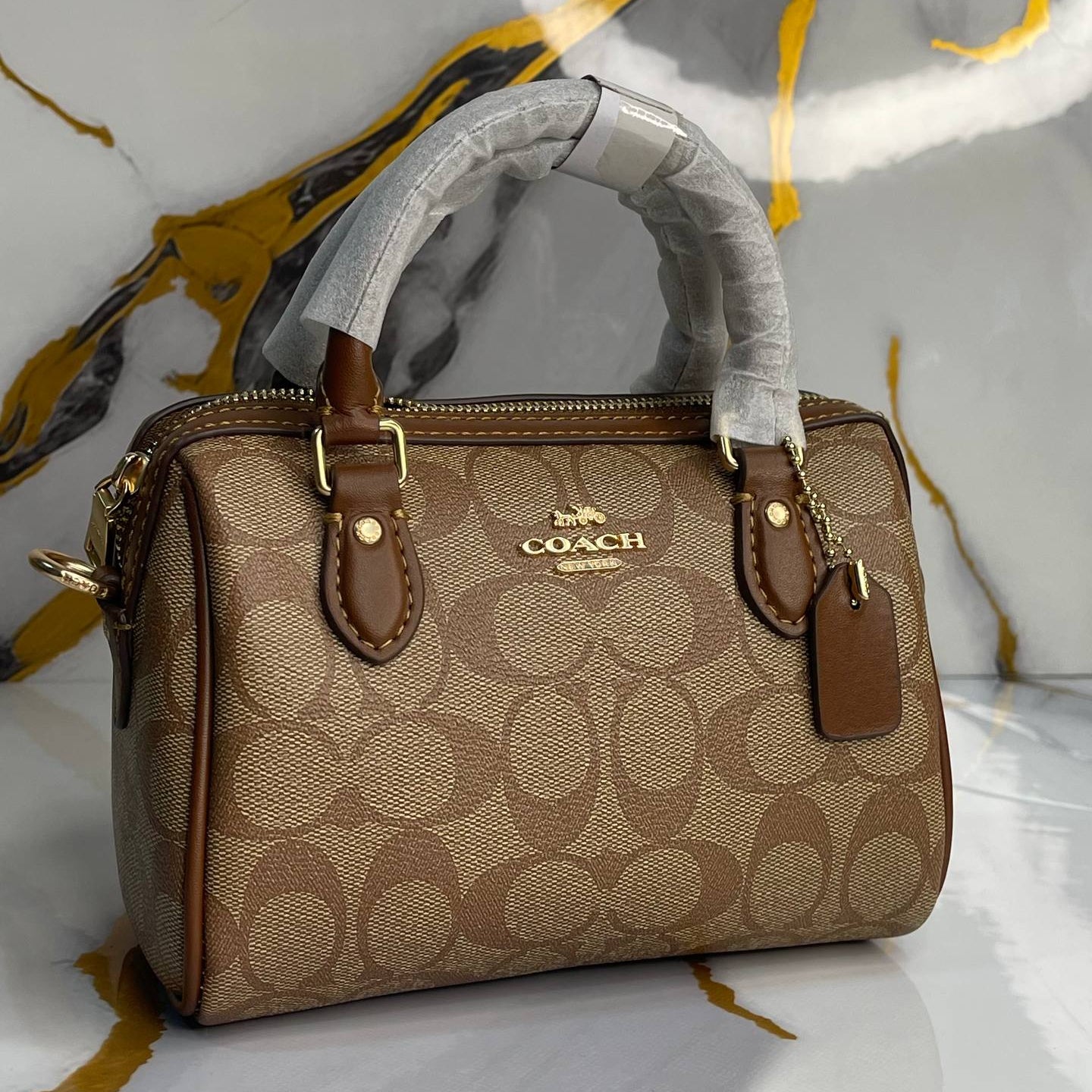 Coach Signature Denim Micro Rowan Satchel Bag 👜✨💙
