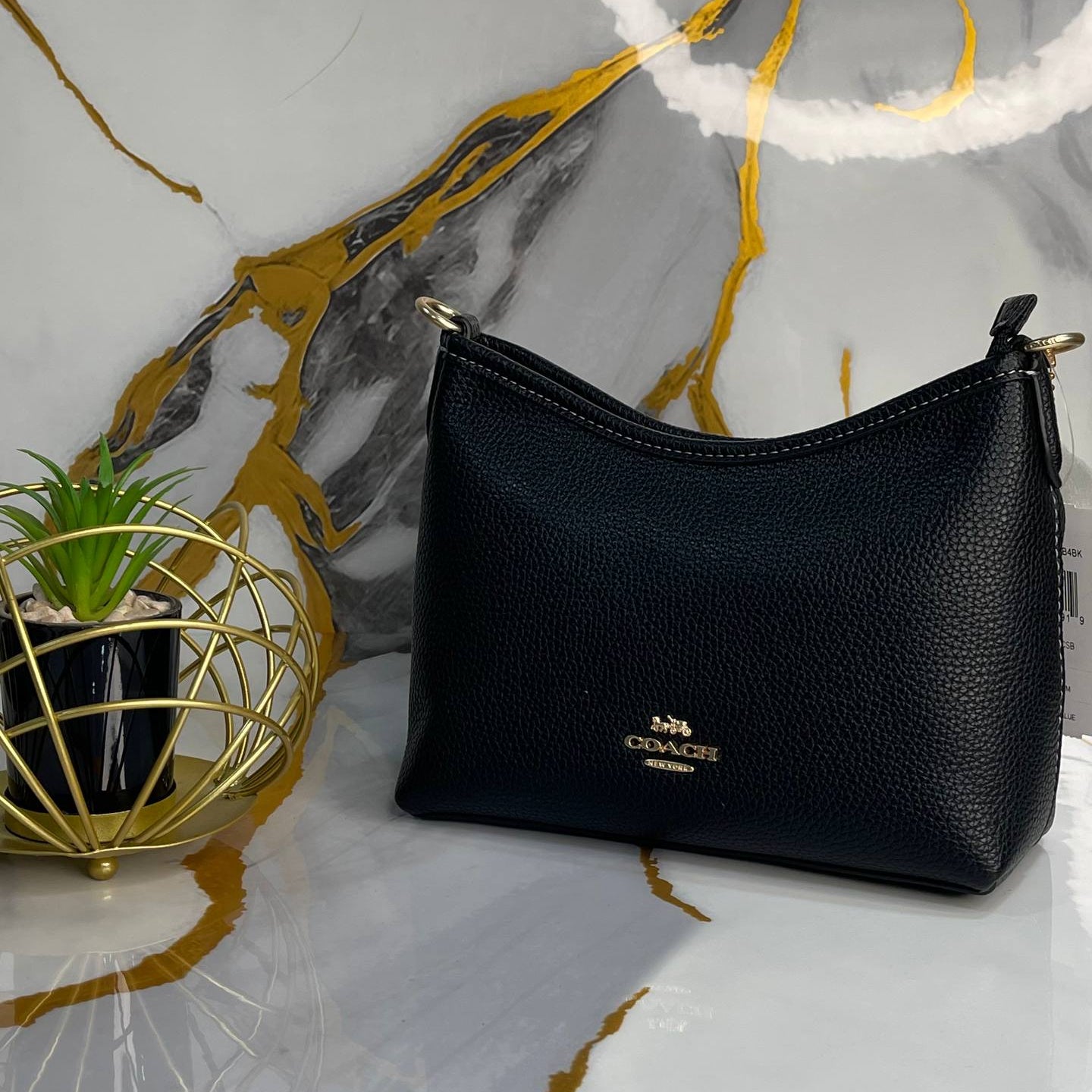 Coach Signature Denim Mini Hobo Bag with Gold-Tone Hardware 👜💙✨