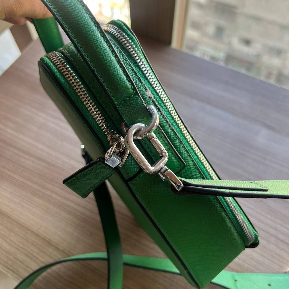 Prada Style Green Structured Crossbody Bag 💚👜