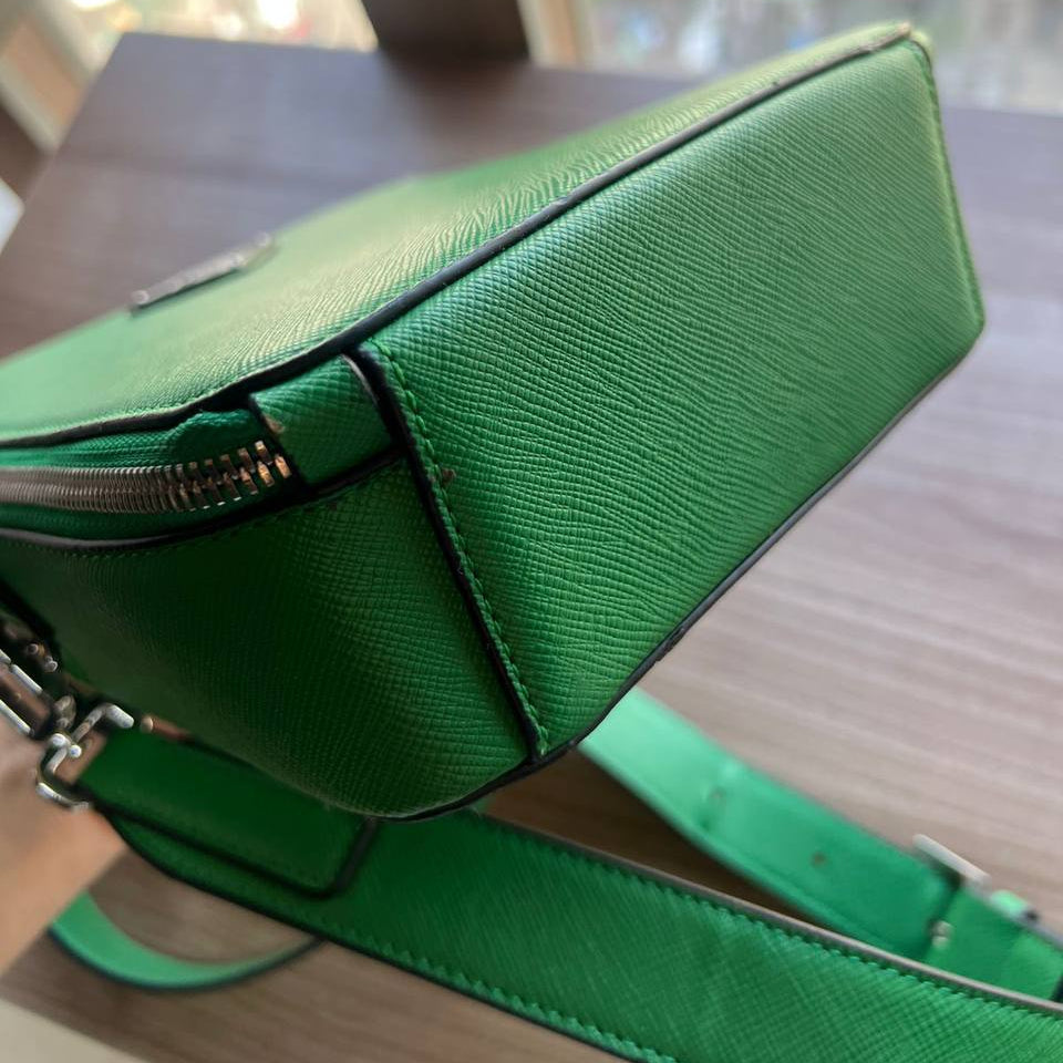 Prada Style Green Structured Crossbody Bag 💚👜