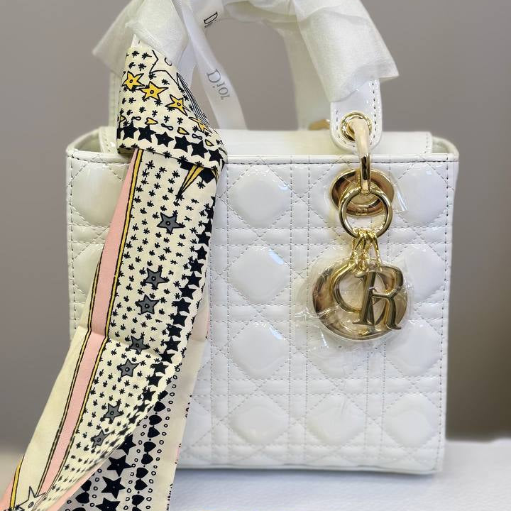 Lady Dior Quilted Patent Leather Bag with Gold-Tone Hardware ✨👜