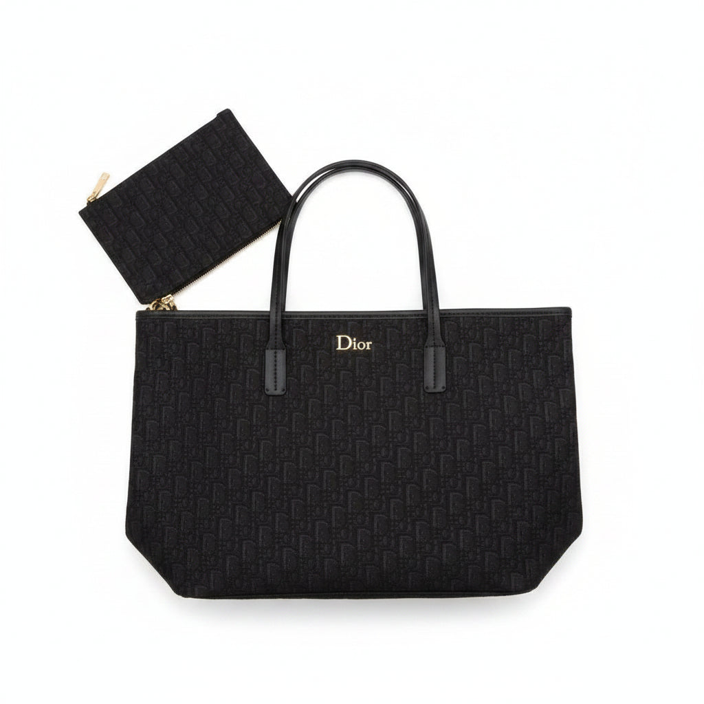 Christian Dior Monogram Tote Bag with Matching Pouch 👜✨