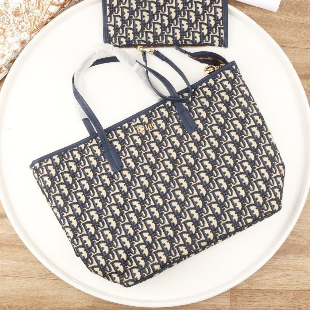 Christian Dior Monogram Tote Bag with Matching Pouch 👜✨