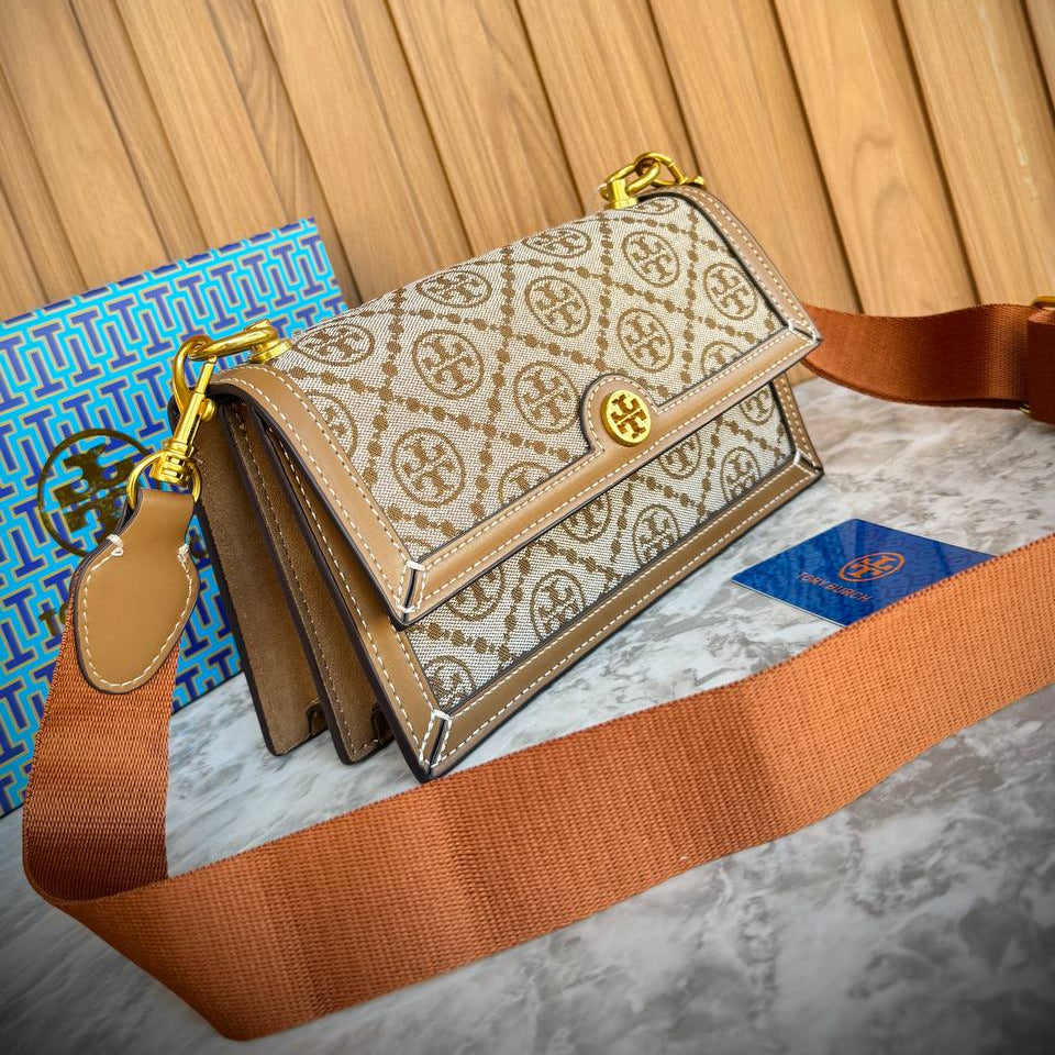 Tory Burch Monogram Crossbody Bag with Adjustable Strap 👜✨