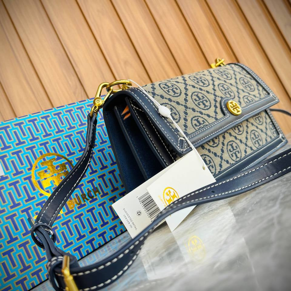 Tory Burch Monogram Crossbody Bag with Adjustable Strap 👜✨