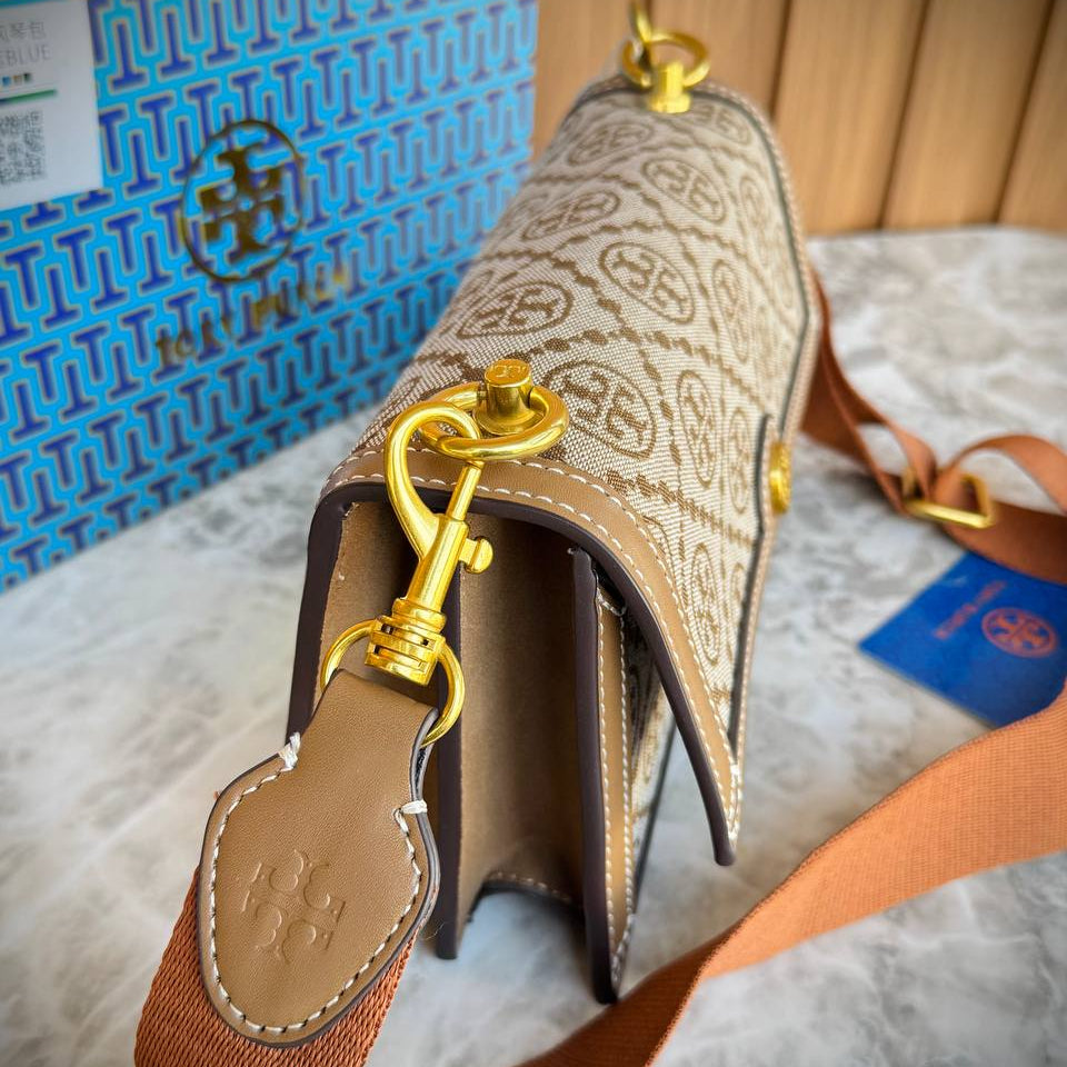 Tory Burch Monogram Crossbody Bag with Adjustable Strap 👜✨
