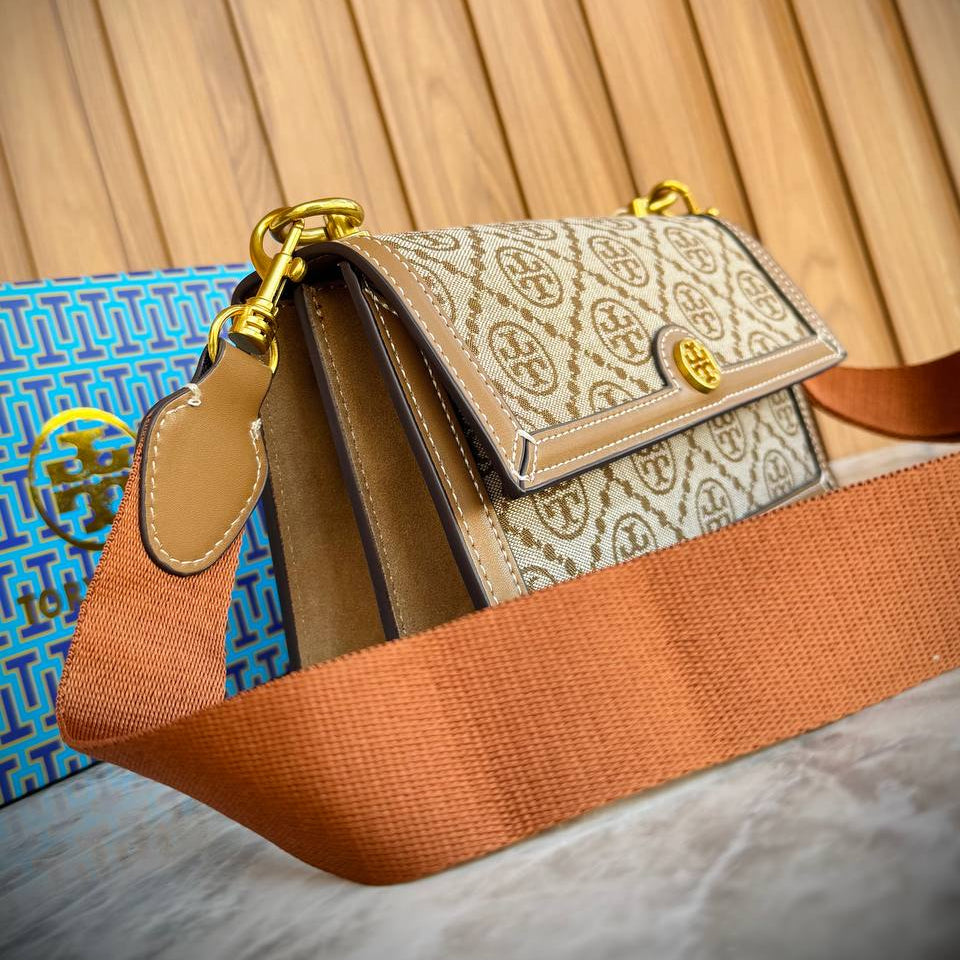 Tory Burch Monogram Crossbody Bag with Adjustable Strap 👜✨