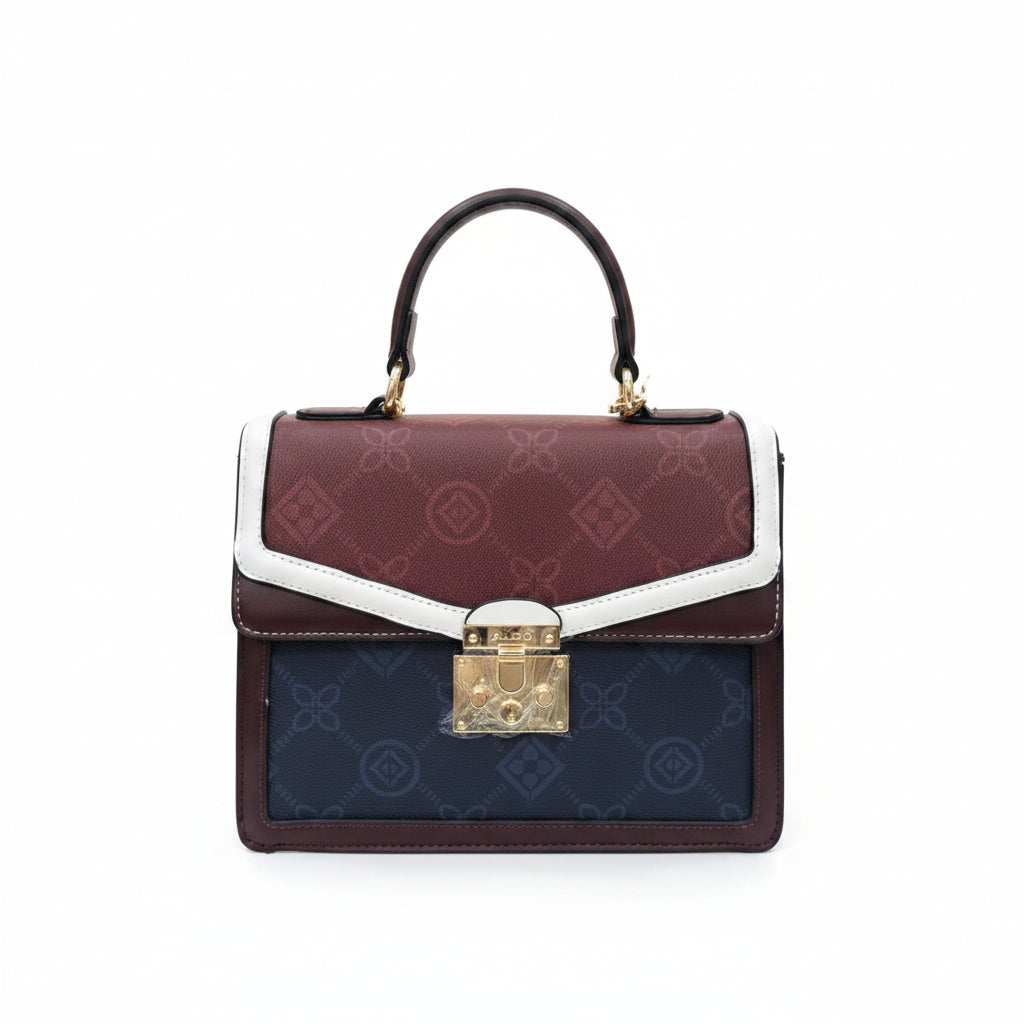 ALDO Signature Monogram Handbag with Matching Wallet Charm 👜✨