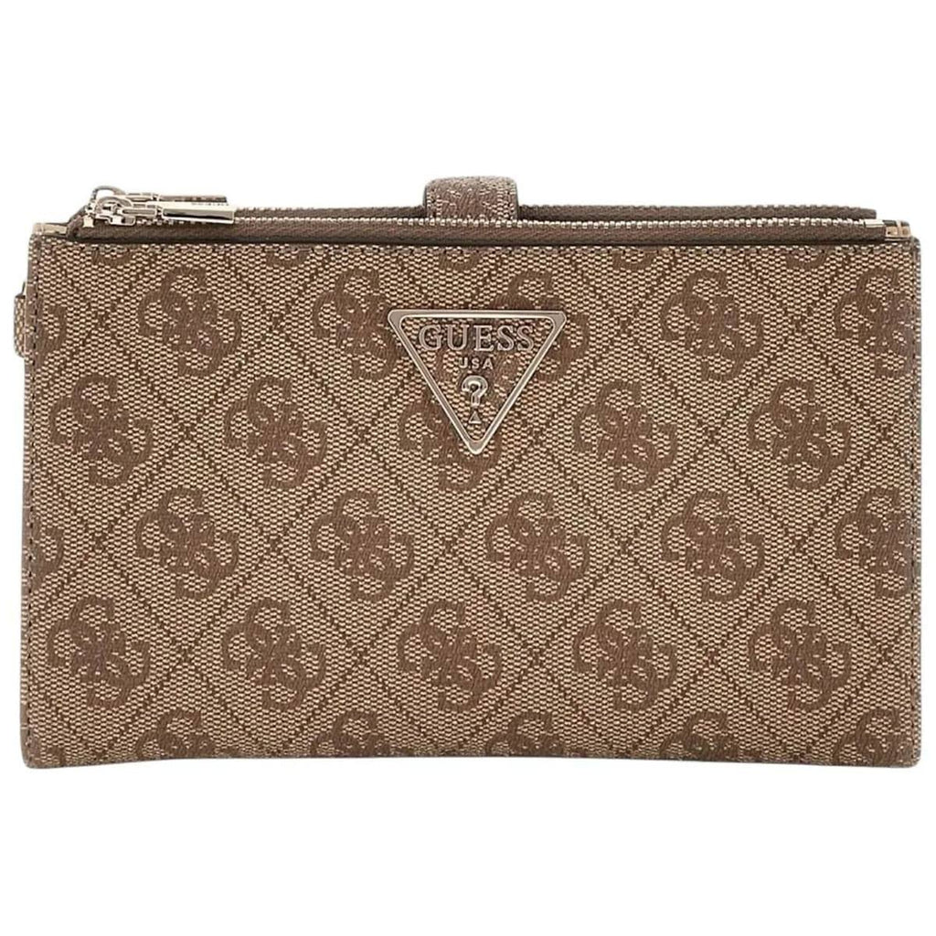 Guess Logo Print Zip Wallet with Snap Closure ✨👜