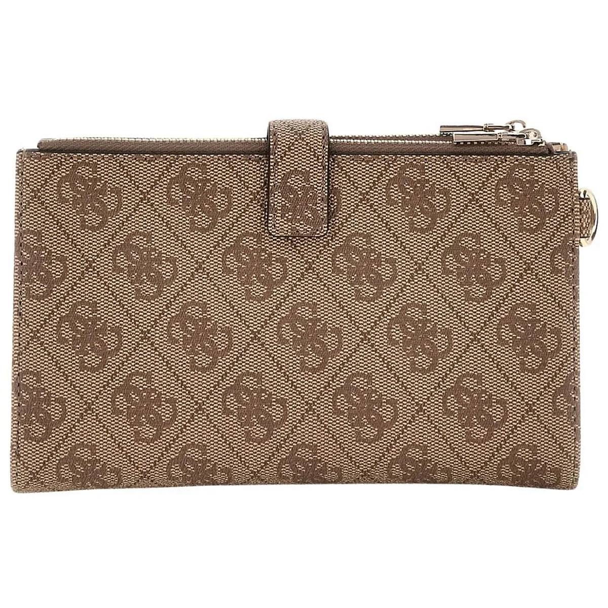 Guess Logo Print Zip Wallet with Snap Closure ✨👜