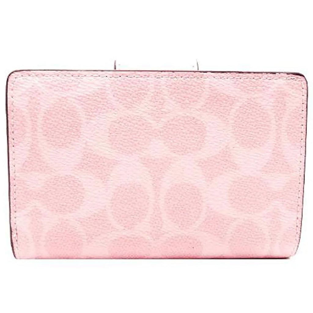 Coach Signature Coated Canvas Medium Corner Zip Wallet 👜✨
