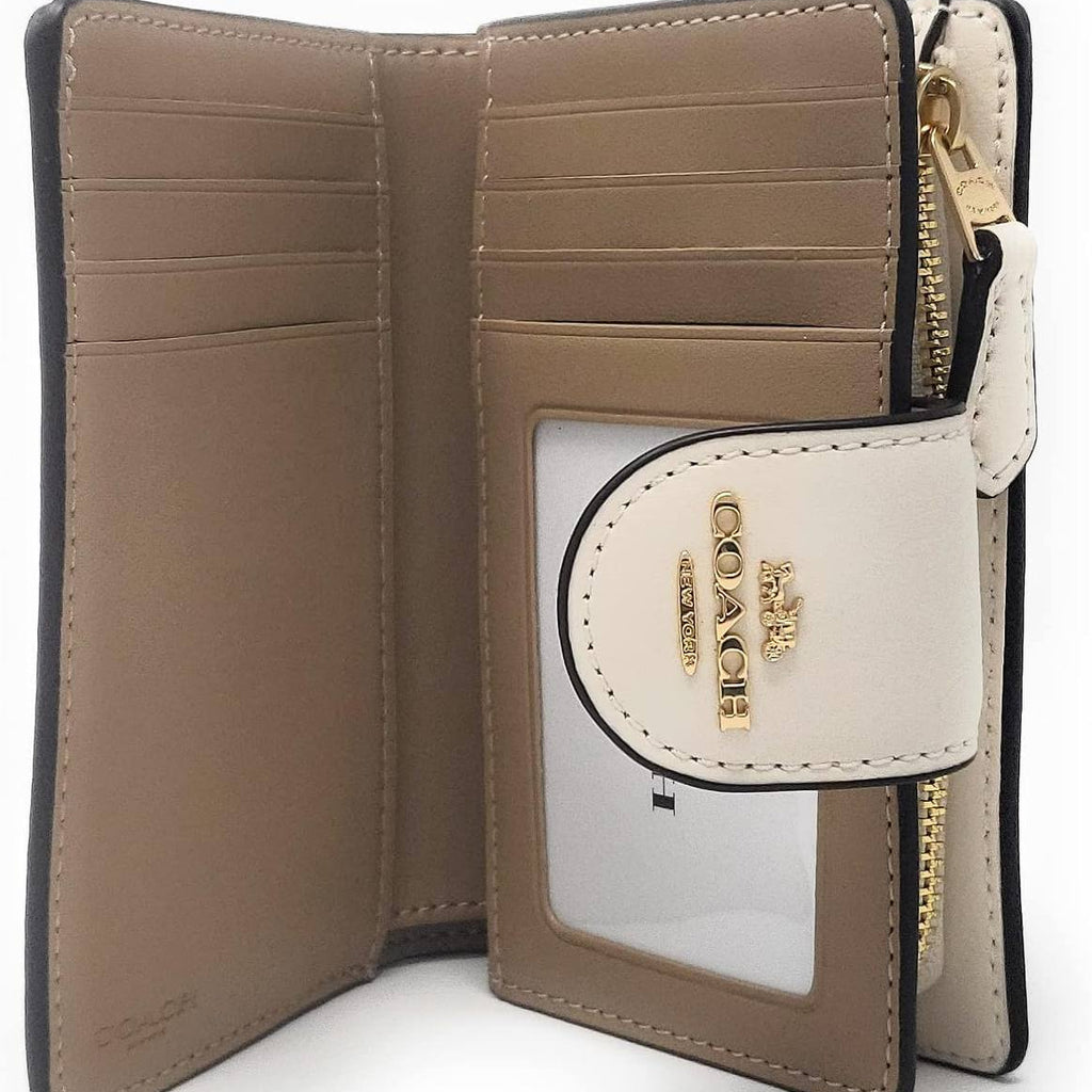 Coach Signature Coated Canvas Medium Corner Zip Wallet 👜✨